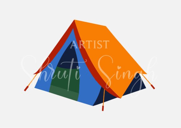 Download Tourist Tent, Travel Tent Illustration - Tourist Collection