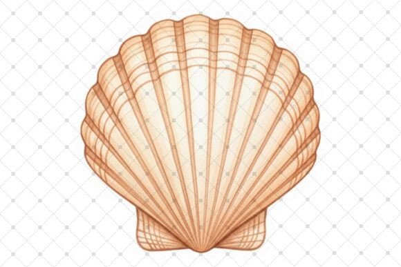 Download Detailed Illustration of a Scallop Shell - Premium Bundle