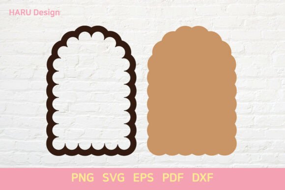 Download Scallop Shape Arch Frame Sign Label - Scallop Collection