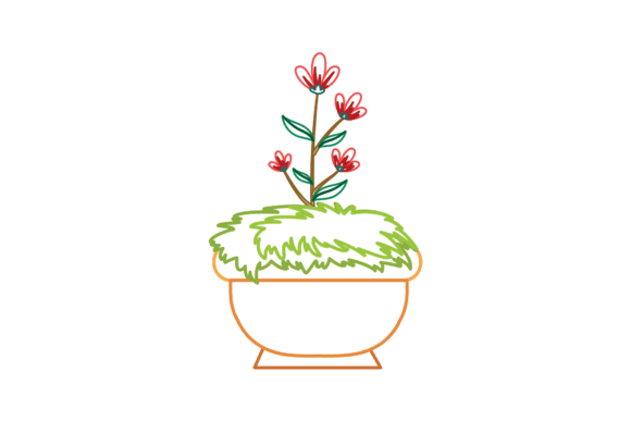 Download Colorful Line Flowers - Flowers Collection