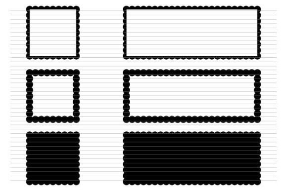 Download Scalloped Square SVG Png Scallop Frame - Scallop Collection