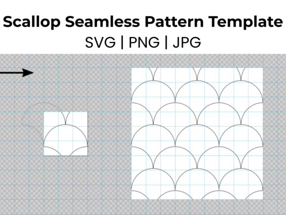 Download Scallop Seamless Pattern Template - Premium Resources