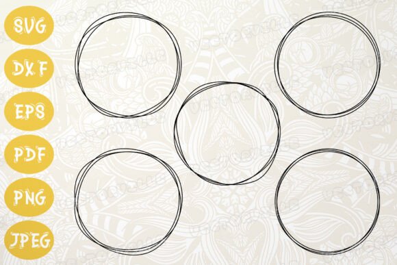 Download Hand-Drawn Circle Frame SVG Bundle - Drawn Collection