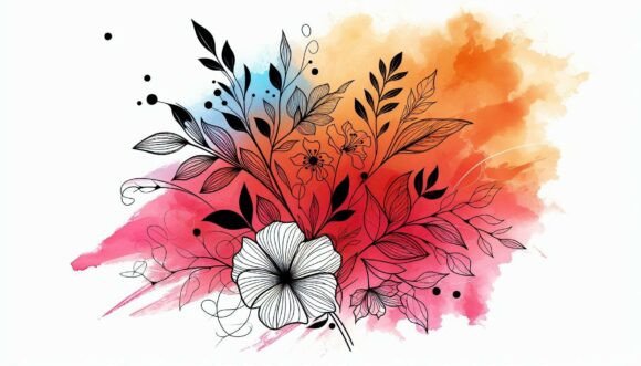 Download Minimalist Line Flowers - Flowers Collection