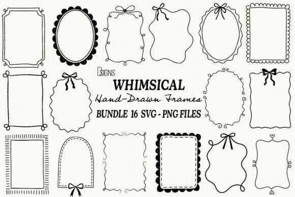 Download Whimsical Hand-Drawn Frames SVG Bundle - Premium Resources